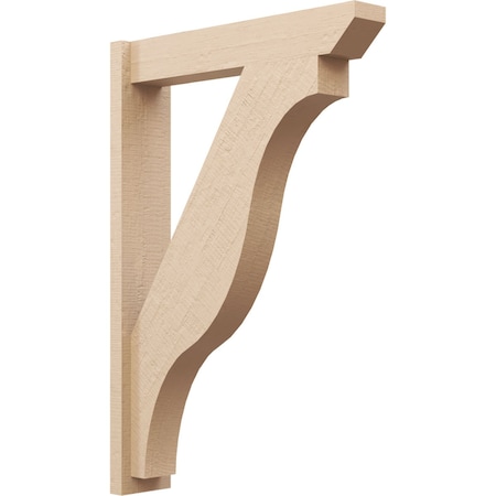 Ekena Millwork 5 1/2-in W x 26-in D x 38-in H Funston Slat Rough Cedar Woodgrain TimberThane Outlooker, Primed Tan OUTUR055X26X38FST24RCPR